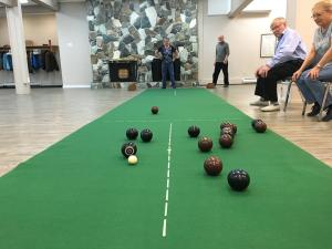 Carpet bowling at Cedar Heights